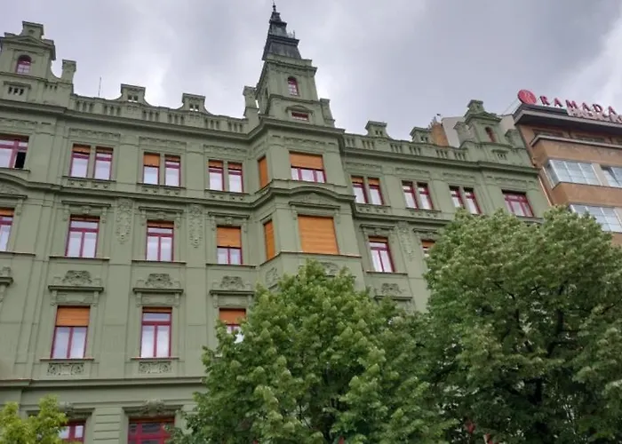 39 Wenceslas Square Lägenhet Prag